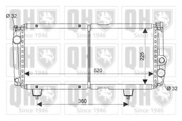 Радиатор охлаждения двигателя quintonhazell QER1281