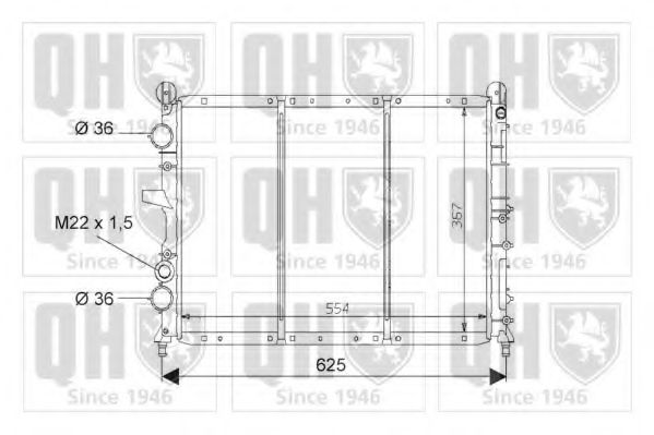 Радиатор охлаждения двигателя quintonhazell QER1559