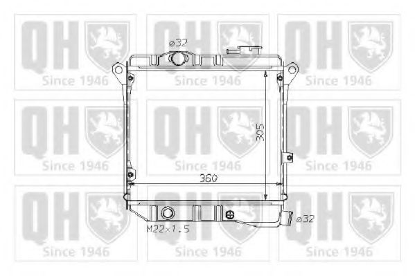 Радиатор охлаждения двигателя quintonhazell QER1660