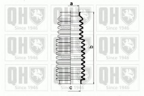Пыльник рулевой рейки QUINTON HAZELL QG1258