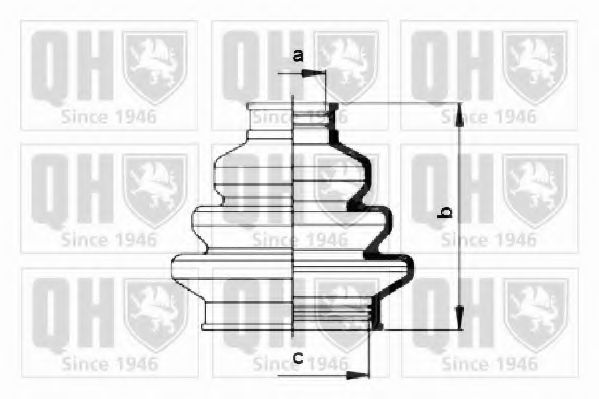Комплект пыльника шруса QUINTON HAZELL QJB168
