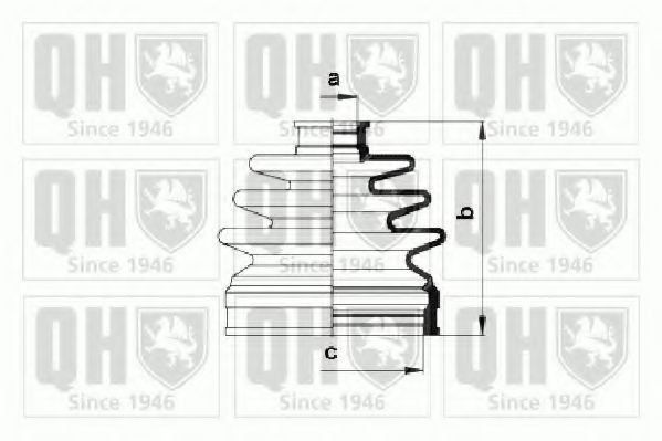 Комплект пыльника шруса QUINTON HAZELL QJB985