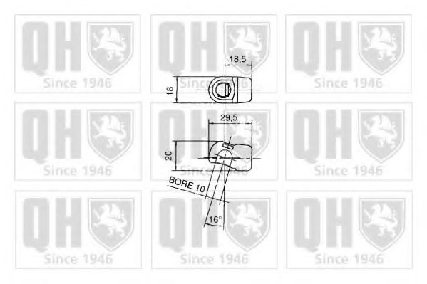 Амортизатор багажника QUINTON HAZELL QTS128297