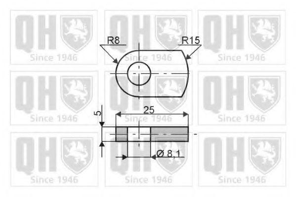 Амортизатор багажника QUINTON HAZELL QTS128155