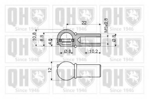 Амортизатор багажника QUINTON HAZELL QTS128409 Амортизатор багажника QUINTON HAZELL QTS128409