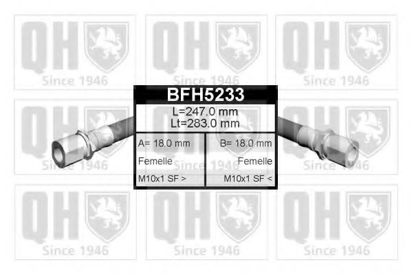 Тормозной шланг quintonhazell BFH5233
