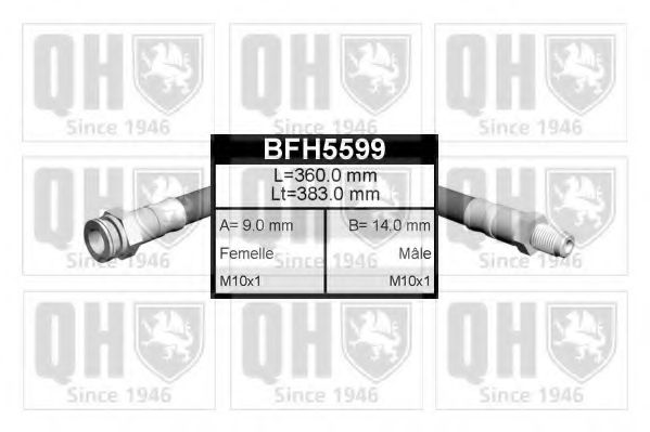 Тормозной шланг QUINTON HAZELL BFH5599