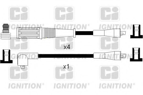 Комплект проводов зажигания quintonhazell XC1086