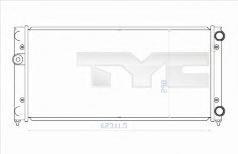 Радиатор охлаждения двигателя TYC 737-0028
