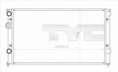 Радиатор охлаждения двигателя TYC 737-0030