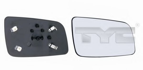 Стекло наружного зеркала TYC 325-0015-1