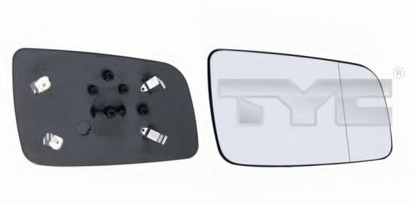 Стекло наружного зеркала TYC 325-0016-1