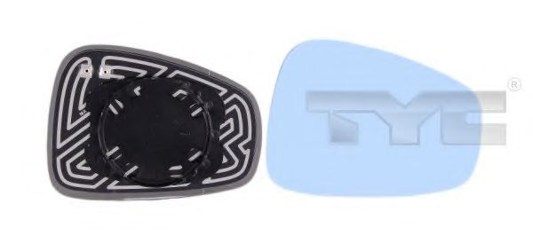Стекло наружного зеркала TYC 301-0029-1