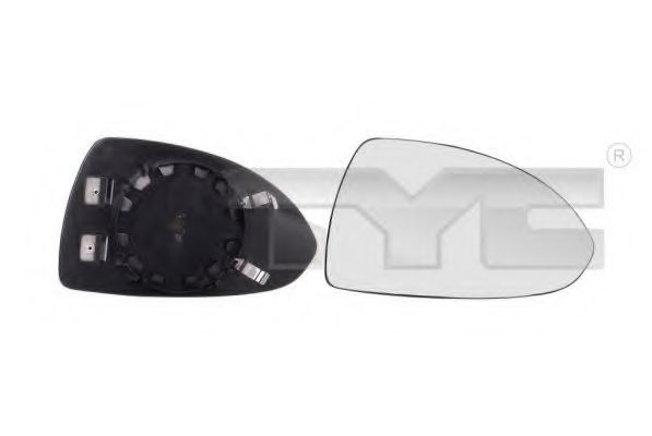 Стекло наружного зеркала TYC 325-0094-1