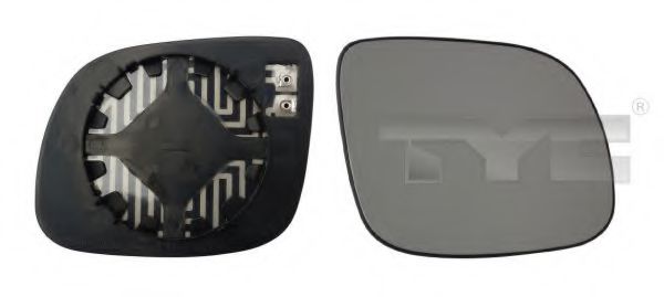 Стекло наружного зеркала TYC 332-0011-1