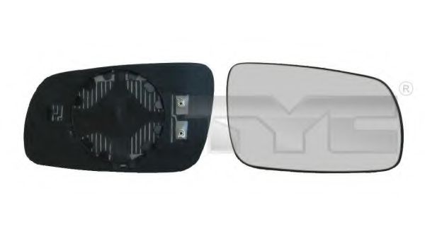 Стекло наружного зеркала TYC 332-0013-1