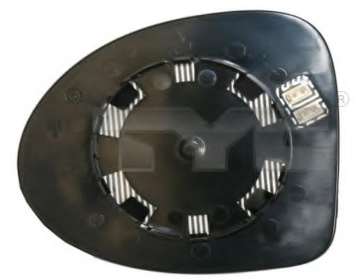 Стекло наружного зеркала TYC 328-0133-1