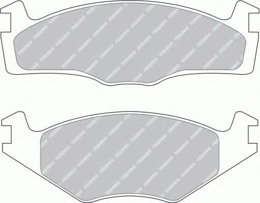 Тормозные колодки FERODO FDB1072G