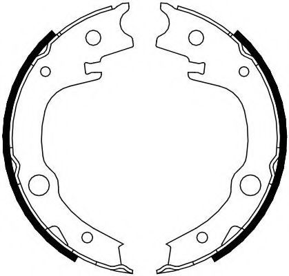 Тормозные колодки барабанные FERODO FSB4014