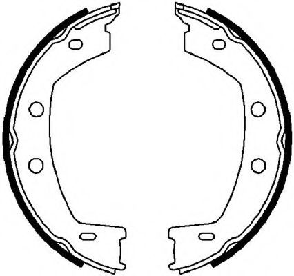 Тормозные колодки барабанные FERODO FSB4032