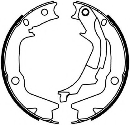 Тормозные колодки барабанные FERODO FSB4045