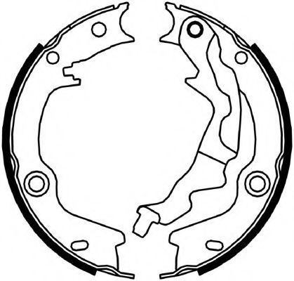 Тормозные колодки барабанные FERODO FSB4046