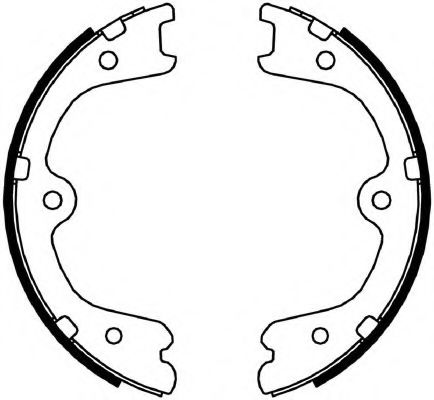 Тормозные колодки барабанные FERODO FSB4054
