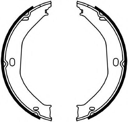 Тормозные колодки барабанные FERODO FSB4057