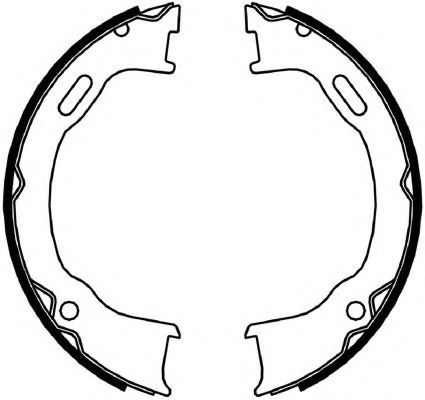 Тормозные колодки барабанные FERODO FSB4061