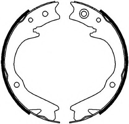 Тормозные колодки барабанные FERODO FSB4063