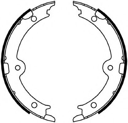 Тормозные колодки барабанные FERODO FSB4066