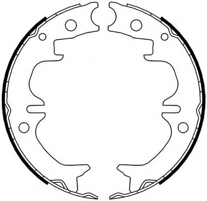 Тормозные колодки барабанные FERODO FSB4069