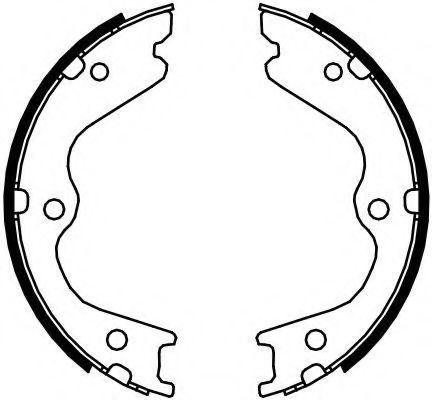 Тормозные колодки барабанные FERODO FSB4107