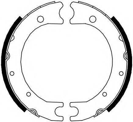 Тормозные колодки барабанные FERODO FSB4119