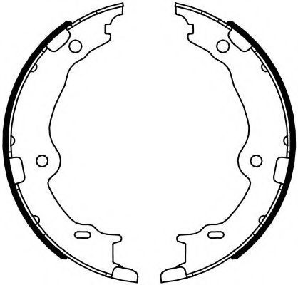 Тормозные колодки барабанные FERODO FSB4123