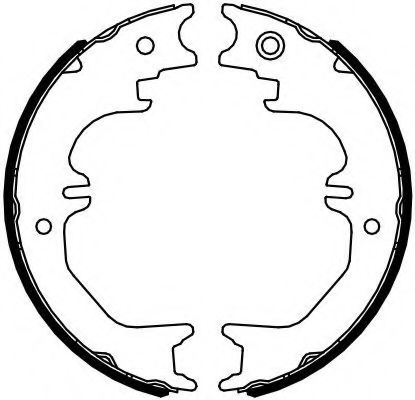 Тормозные колодки барабанные FERODO FSB4125