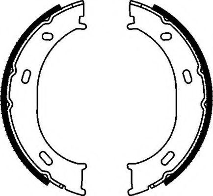Тормозные колодки барабанные FERODO FSB624