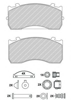 Тормозные колодки FERODO FCV1277BFE