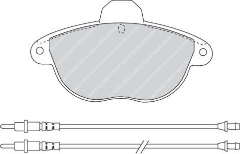 Тормозные колодки FERODO FDB1069