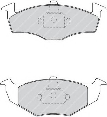 Тормозные колодки FERODO FDB1101