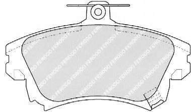 Тормозные колодки FERODO FDB1384