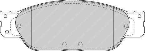 Тормозные колодки FERODO FDB1485