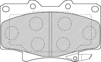 Тормозные колодки FERODO FDB1502