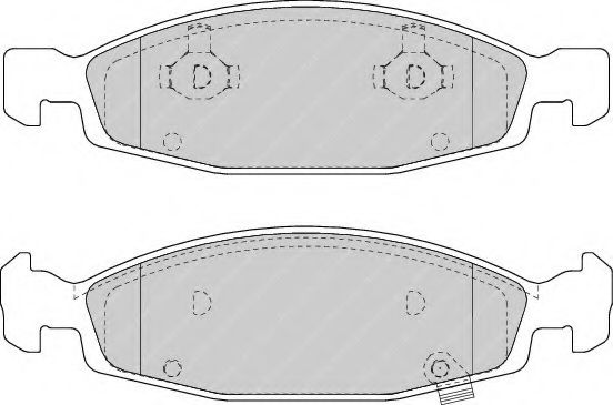 Тормозные колодки FERODO FDB1523