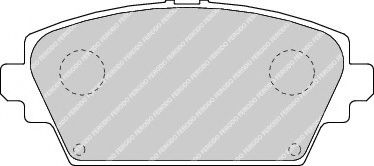 Тормозные колодки FERODO FDB1580