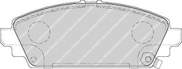 Тормозные колодки FERODO FDB1601