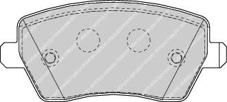Тормозные колодки FERODO FDB1617