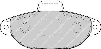 Тормозные колодки FERODO FDB1630