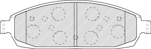 Тормозные колодки FERODO FDB4002