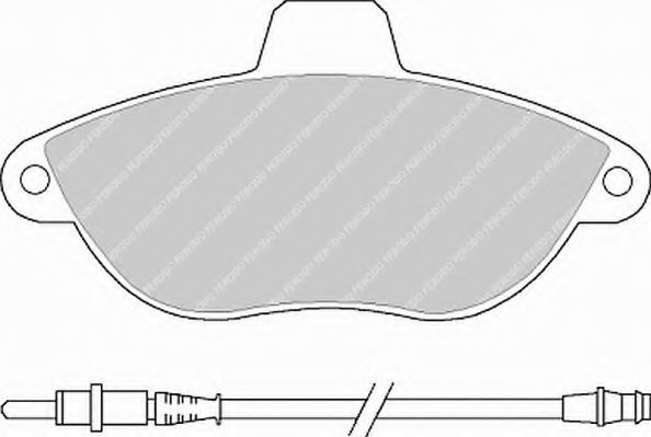 Тормозные колодки FERODO FVR1002